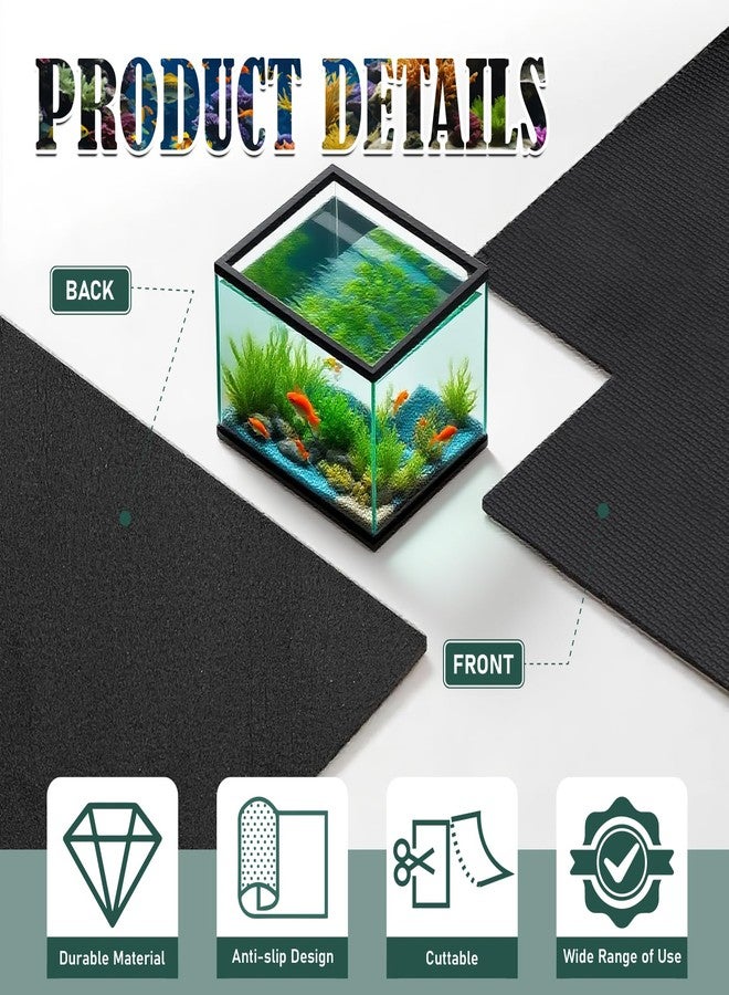 Wibeelee 48x24 Inch Aquarium Leveling Mat - Neoprene Non-Slip Shockproof Fish Tank Pad, 0.2" Thick Waterproof Tank Base Cushion for Uneven Surfaces, Cut-to-Size Floor & Desktop Protector - Image 3